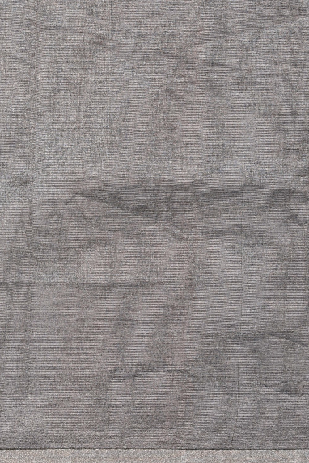 Image of Chanderi Tissue Silk Silver-Grey Saree